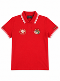 polo manches courtes red