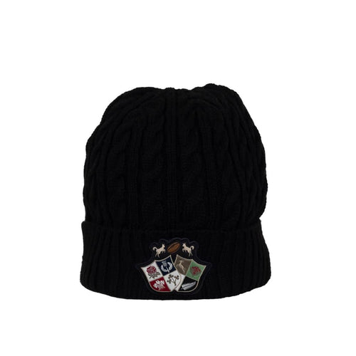 Bonnet noir Barbarians doublé en polaire