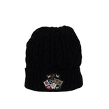 Bonnet noir Barbarians doublé en polaire