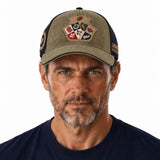 Casquette Barbarians bicolore en velours - BACK TO LEGEND