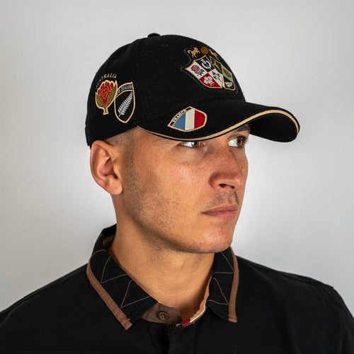 Casquette noire BARBARIANS multi-nations
