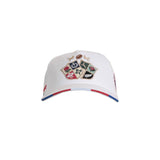 Casquette blanche Barbarians ANGLETERRE (zoom face avant et visière)