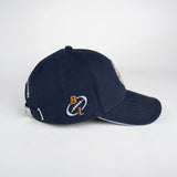 Casquette bleue en twill de coton BACK TO LEGEND (vue de profil droit)