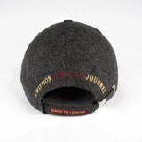 Casquette grise en feutrine pour homme BACK TO LEGEND (vue de la face arrière)