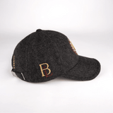 Casquette grise en feutrine pour homme BACK TO LEGEND (vue de profil droit)