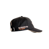 Casquette noire Barbarians "Flair courage spirit passion" (vue de profil)