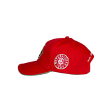 Casquette rouge Barbarians PAYS DE GALLES (vue de profil)