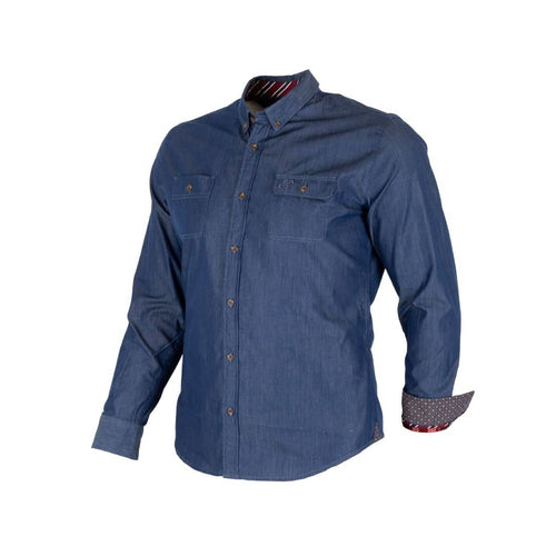 Chemise à manches longues Back to Legend en chambray foncé