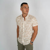 Chemise homme beige imprimé fleuri Blacks Legend