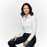 Chemise femme blanche à en lin et coton Blacks Legend