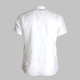 Chemise homme blanche en lin chiné Blacks Legend (vue arrière)