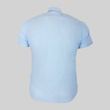 Chemise manches courtes bleu ciel tissu jacquard Blacks Legend (Vue de dos)