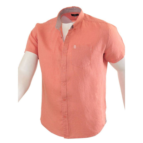 Chemise corail en lin chiné Blacks Legend