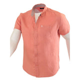 Chemise corail en lin chiné Blacks Legend