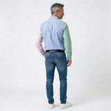 Chemise à manches longues rayée multicolore BACK to LEGEND (vue de dos)