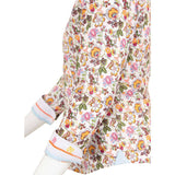 Chemise à manches longues blanche imprimé fleuri multicolore Blacks Legend (Zoom rabat des manches)