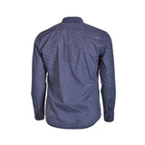 Chemise manches longues bleu marine imprimé à pois Blacks Legend (Vue de dos)
