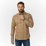 Chemise manches longues beige imprimé automnal BACK to LEGEND