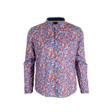 Chemise légère bleue fleurie à manches longues - Blacks Legend