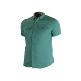Chemise vert cactus 2 poches poitrine Blacks Legend (vue de 3/4 face)