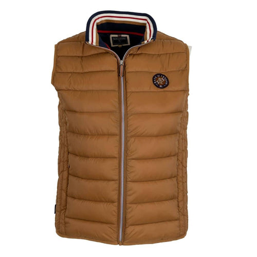 Doudoune sans manches doublée marron