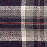 Écharpe tissée bleu marine à carreaux Blacks Legend (Zoom tissu)