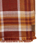 Écharpe tissée marron à carreaux Blacks Legend (Détails de finition)