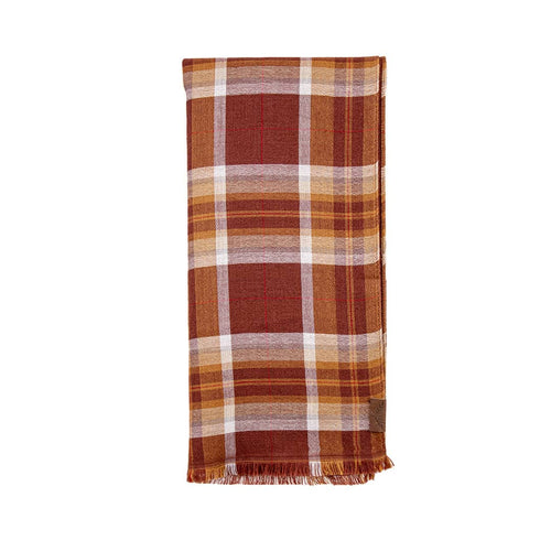 Écharpe tissée marron à carreaux Blacks Legend