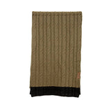 Écharpe tricotée bicolore marron/noir Blacks Legend (Vue à plat)