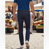 Jeans Homme bleu foncé délavé Blacks Legend (vue de dos)