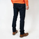 Jeans droit bleu brut 5 poches pour Homme BACK to LEGEND (vue de dos)