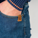 Jeans droit bleu stone wash 5 poches pour Homme BACK to LEGEND (zoom poche)