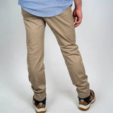 Pantalon chino beige pour homme BACK to LEGEND (vue de dos)