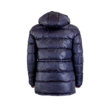 Parka bleu marine effet doudoune Blacks Legend (Vue de dos)
