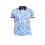 Polo bleu clair imprimé fleuri pour homme - Blacks Legend