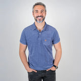 Polo bleu en tissu éponge pour Homme - Blacks Legend