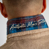 Polo Clubhouse beige chiné à manches longues BACK to LEGEND (zoom revers du col)