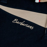 Polo à manches longues noir Barbarians n°10 BACK to LEGEND (signature manuscrite)