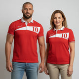 Polo rouge Barbarians n°10 pour homme et femme BACK to LEGEND