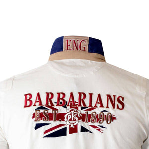 Polo Barbarians ANGLETERRE (Zoom broderie dorsale)