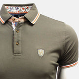 Polo vert écume col contrasté Blacks Legend