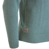 Pull camionneur vert en cachemire Blacks Legend (Zoom sur la manche)