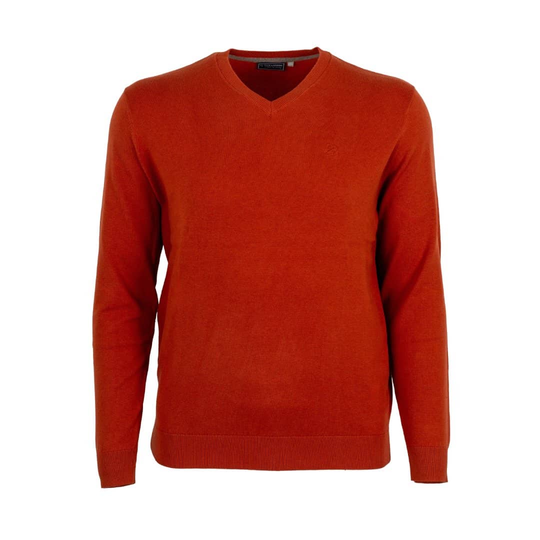 pull homme col V BEST GUEST rouge mat 314V - Homm & Gars pull homme col V BEST GUEST rouge mat 314V - Homm & Gars