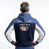 Sweat full zip à capuche Barbarians multi-nations BACK to LEGEND (vue de dos)