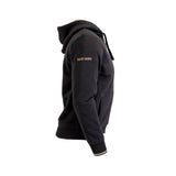 Sweat noir full-zip doublé sherpa Blacks Legend (Vue de profil)