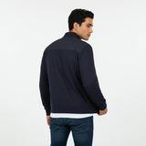 Sweat zippé bleu marine en néoprène BACK to LEGEND (vue de dos)