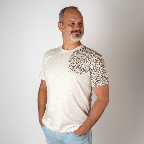 T-shirt homme écru effet tatouage Blacks Legend