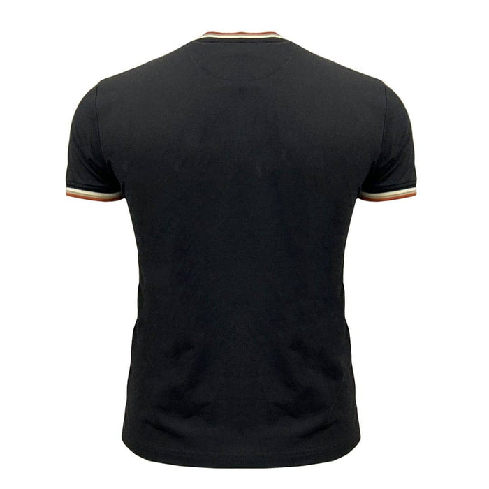 T-shirt noir col V Blacks Legend (Vue de dos)