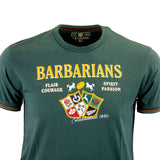 T-shirt vert Barbarians AFRIQUE DU SUD (Zoom poitrine)
