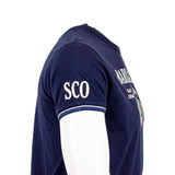 T-shirt bleu marine Barbarians ÉCOSSE (Zoom épaule)